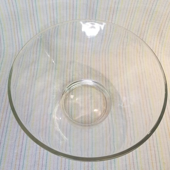 Large Clear Smooth Glass Punch Bowl Candy Goodies Dish Display Vase - Picture 2 of 3